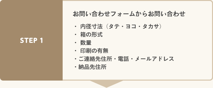 お問い合わせフォームからお問い合わせ